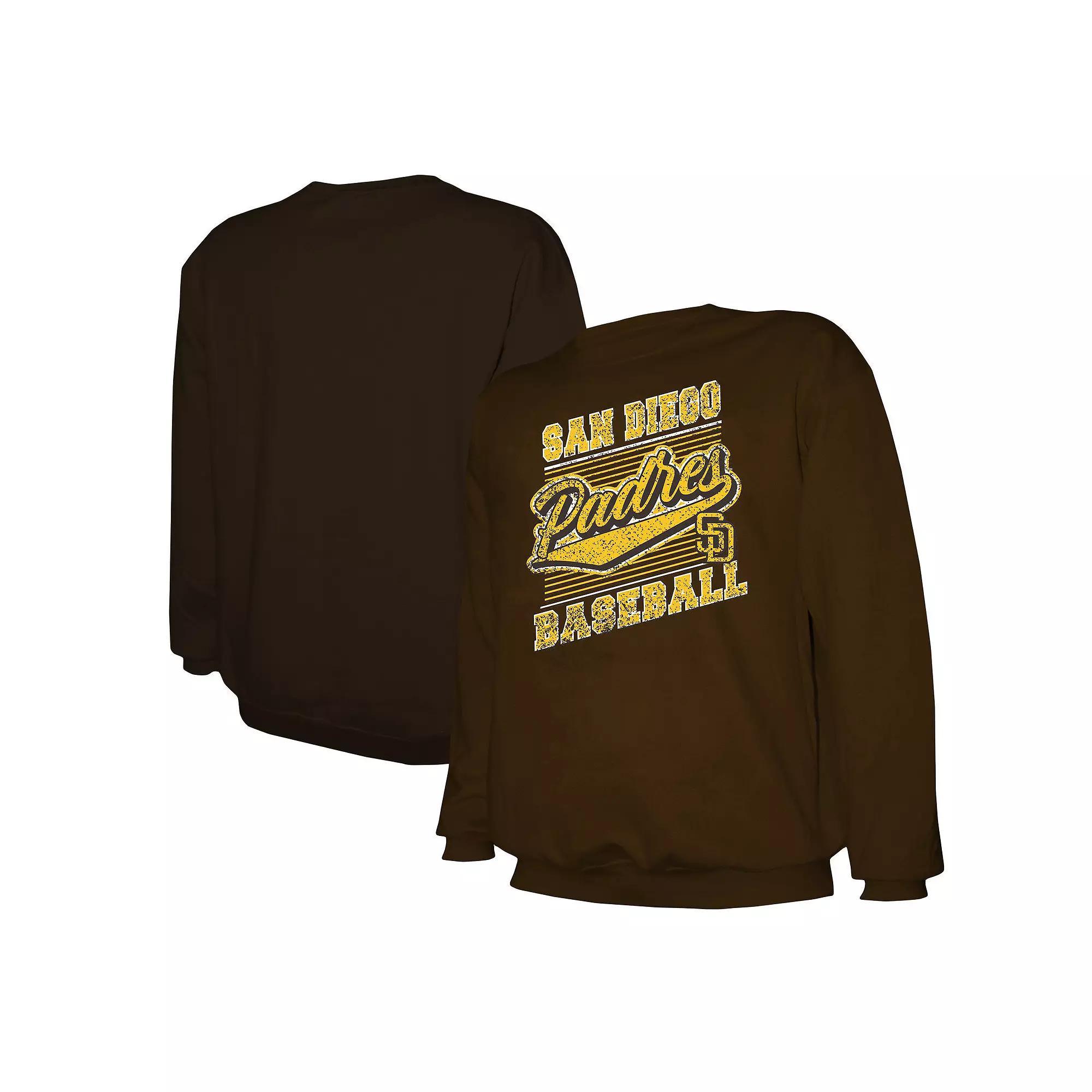 Men's Stitches Brown San Diego Padres Pullover Sweatshirt, Size: Medium Product Image