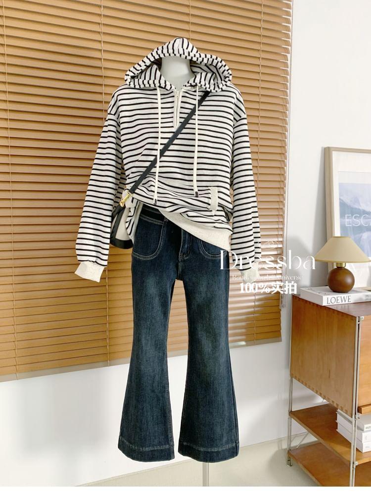 High Waist Flared Jeans Product Image