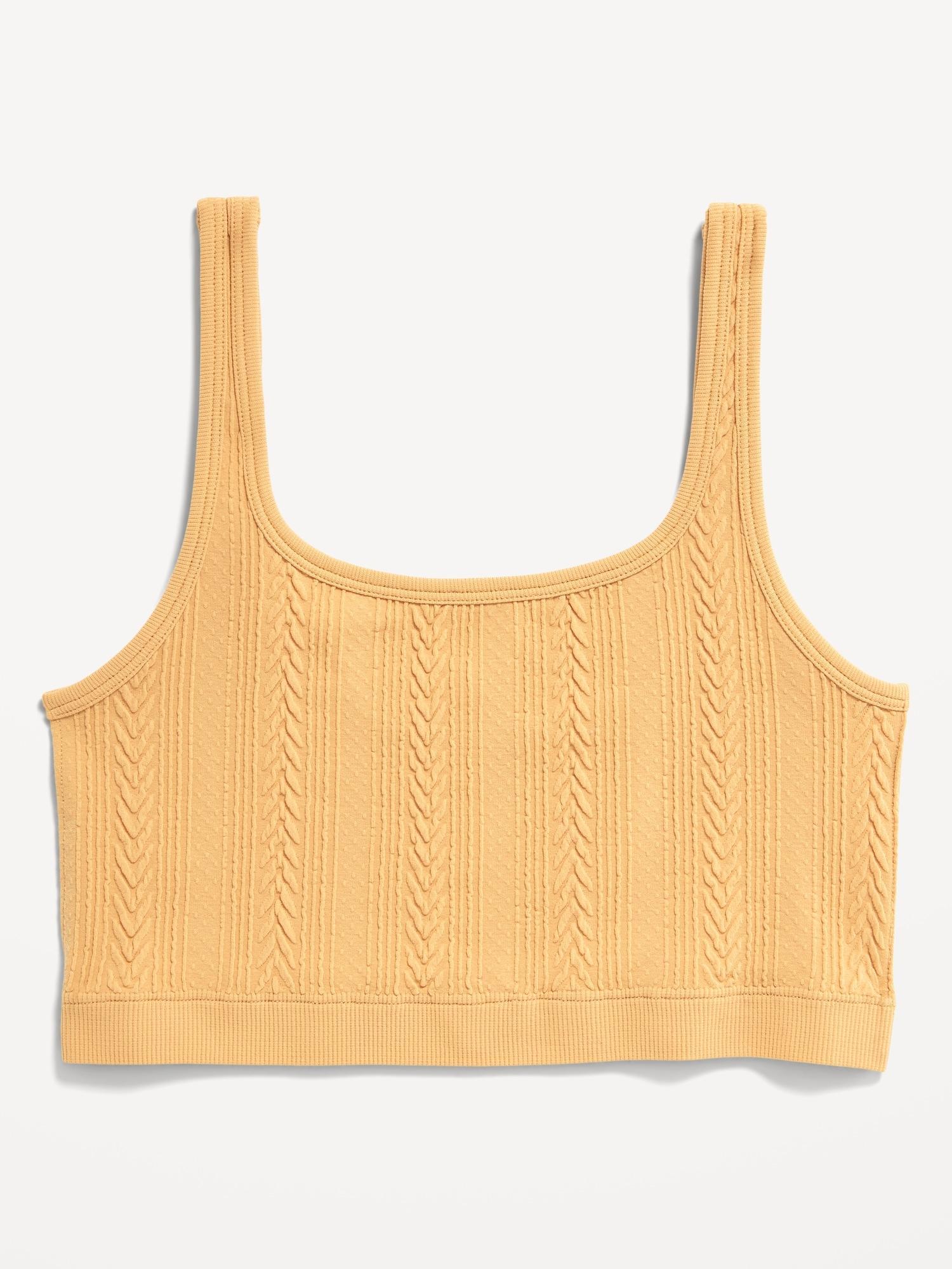 Seamless Cable-Knit Bralette Product Image