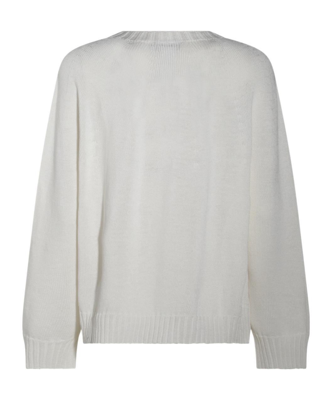 FABIANA FILIPPI Long-sleeved Sweater In White Product Image