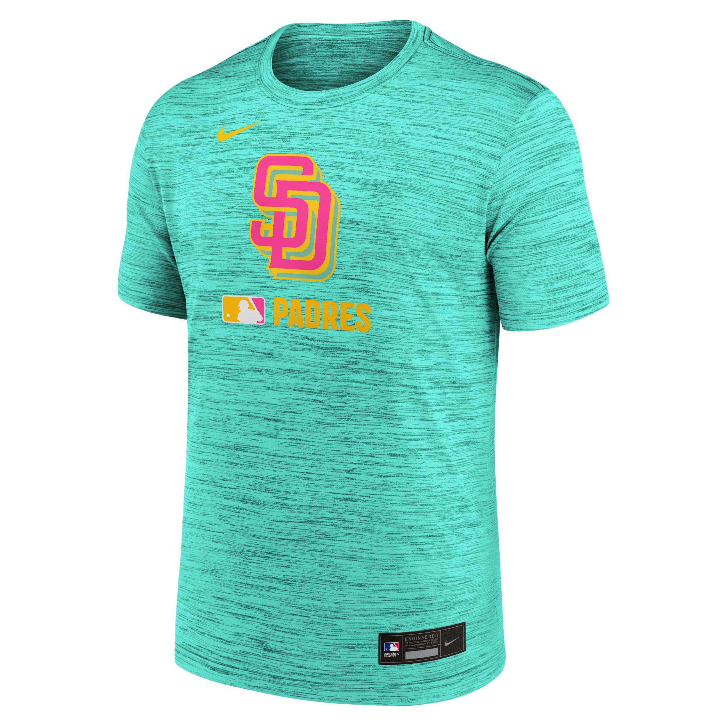 San Diego Padres Authentic Collection City Connect Velocity Nike Men's Dri-FIT MLB T-Shirt Product Image