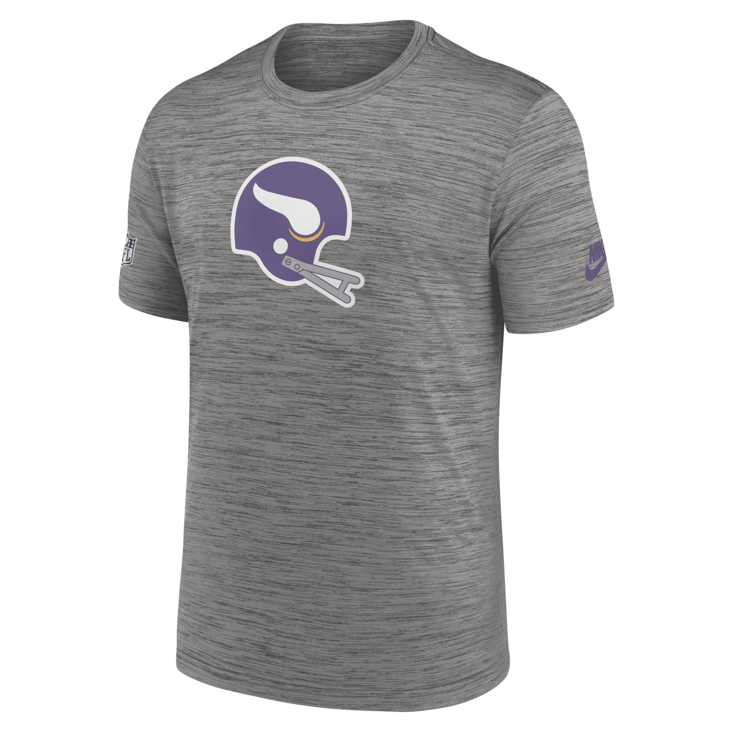 Mens Nike Heather Charcoal Minnesota Vikings Classic Sideline Performance T-shirt Product Image