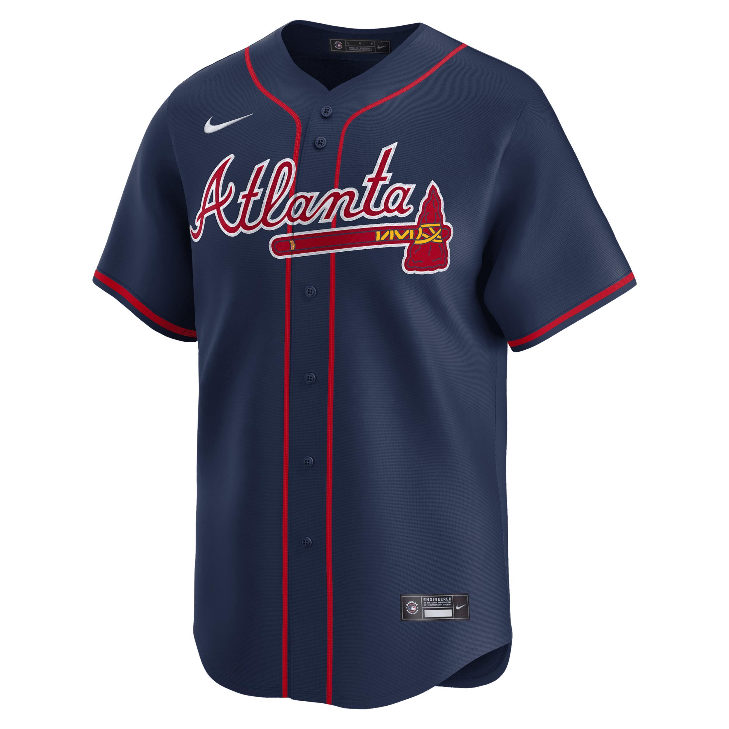 Men's Nike Matt Olson Navy Atlanta Braves Alternate Limited Player Jersey, Size: Small, Blue Product Image