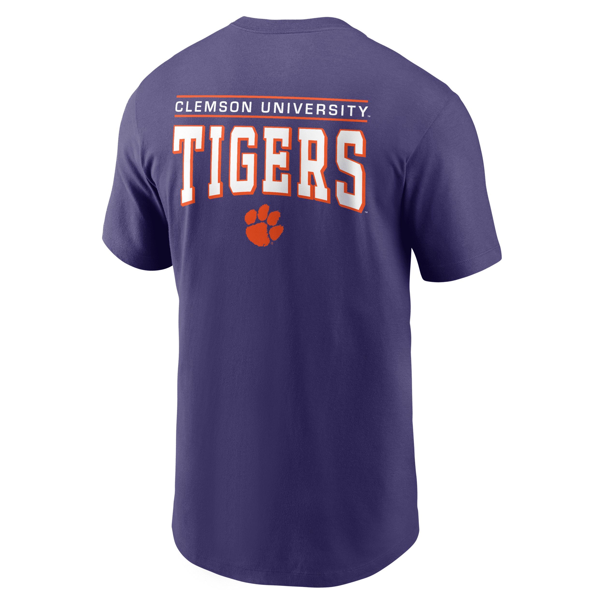 Men's Nike Purple Clemson Tigers 2-Hit T-Shirt, Size: 2XL Product Image