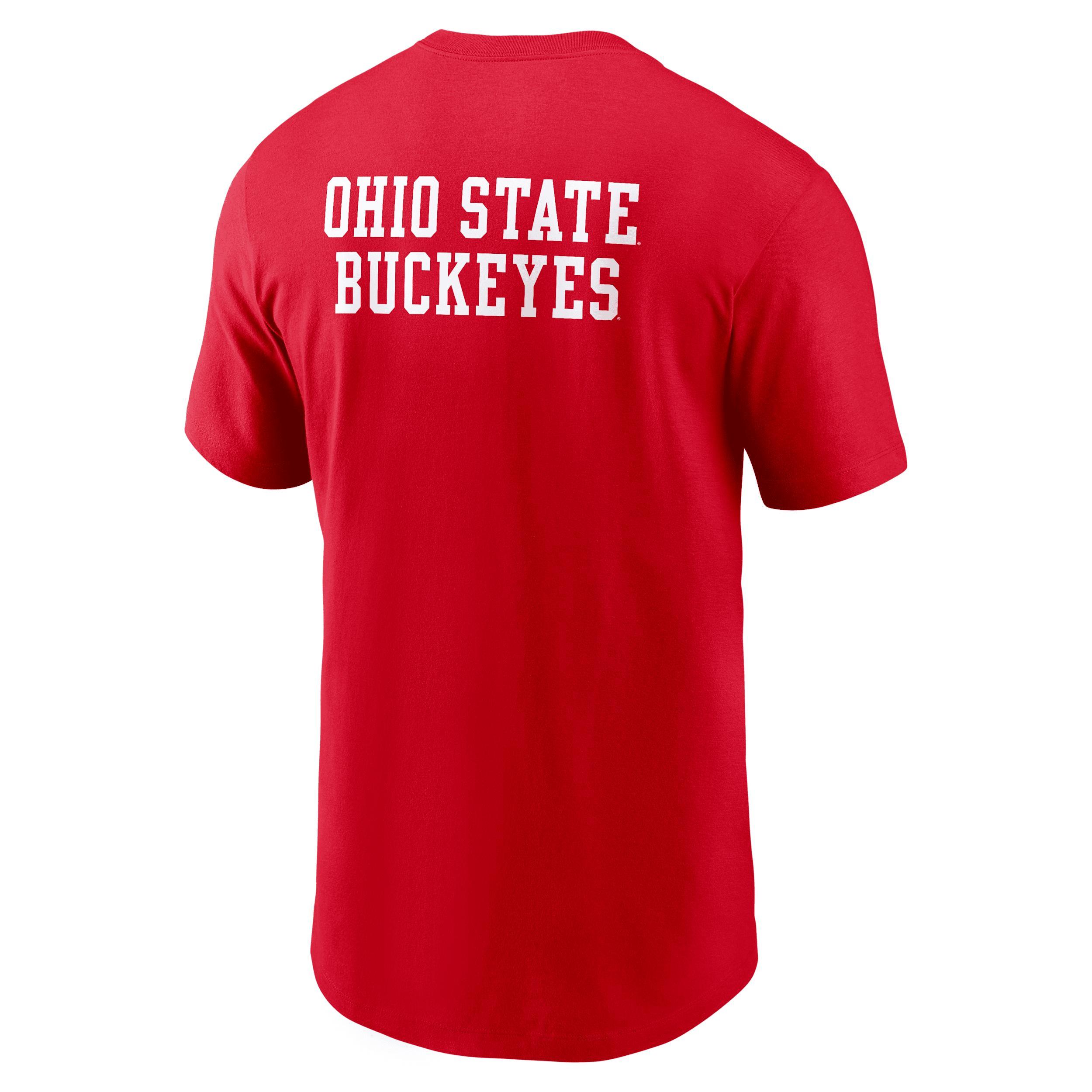 Ohio State 2-Hit Stacked Men's Nike College T-Shirt Product Image