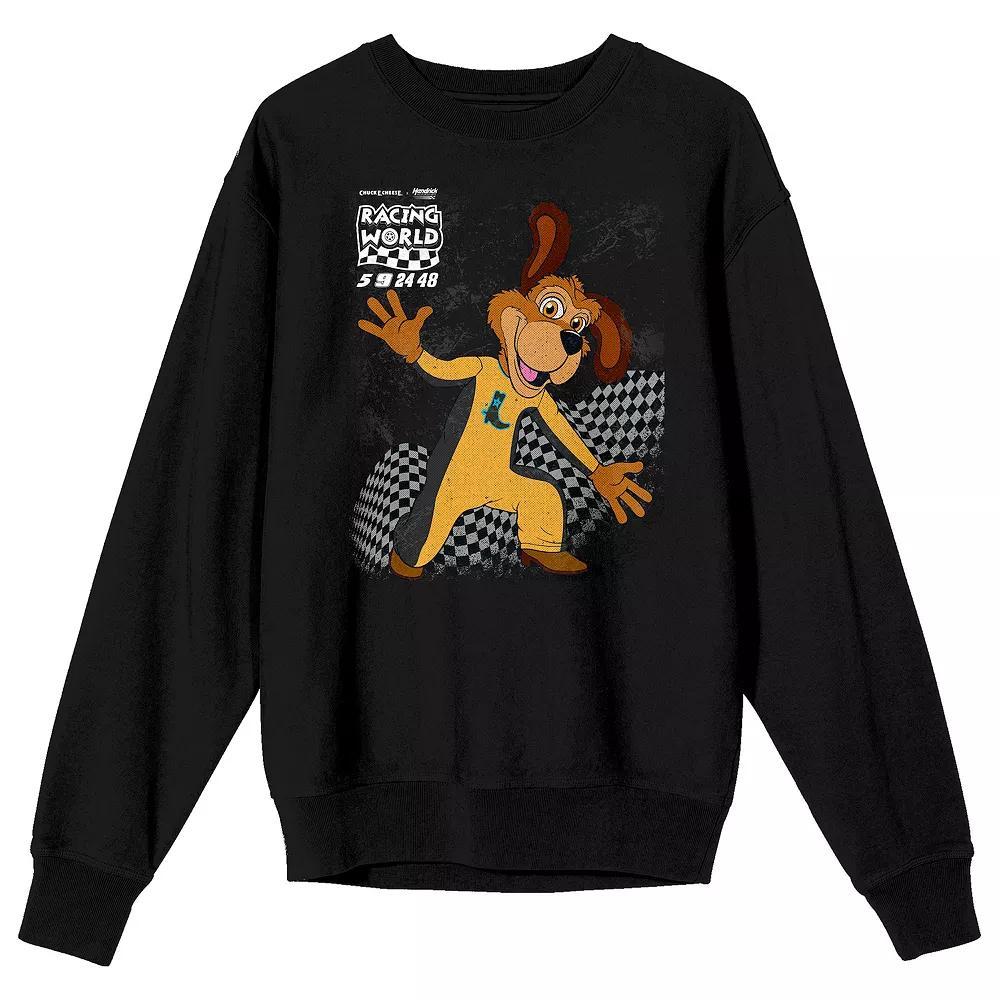Men's Chuck E. Cheese Racing Long Sleeve Graphic Tee, Size: Medium, Black Product Image