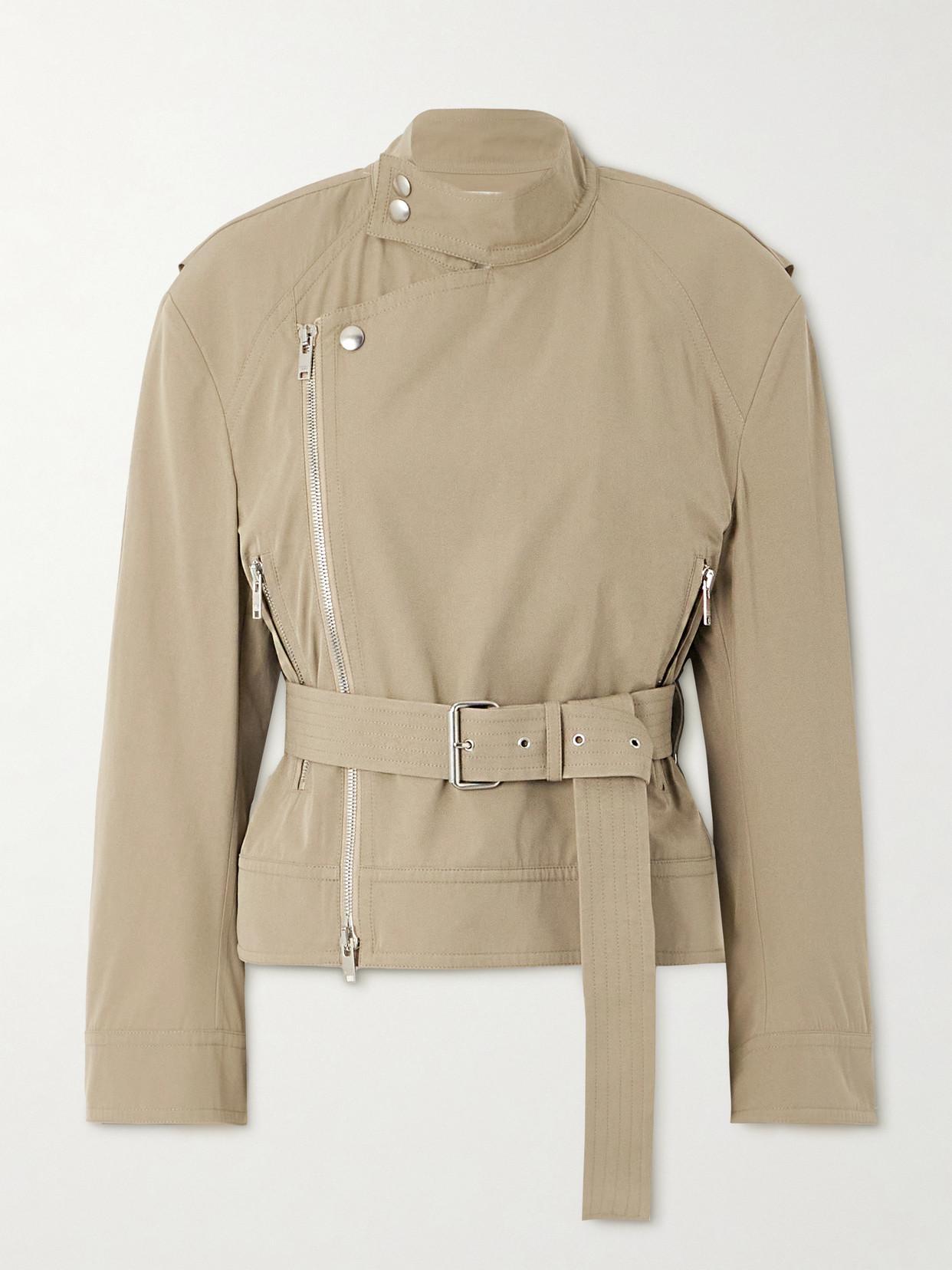 BOTTEGA VENETA Light Jacket With Beige Belt Product Image