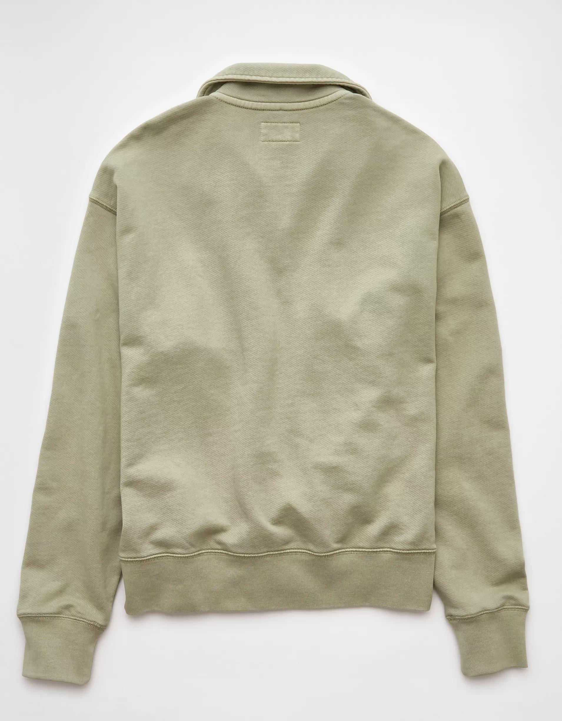 AE Quarter-Zip Polo Collar Sweatshirt Product Image