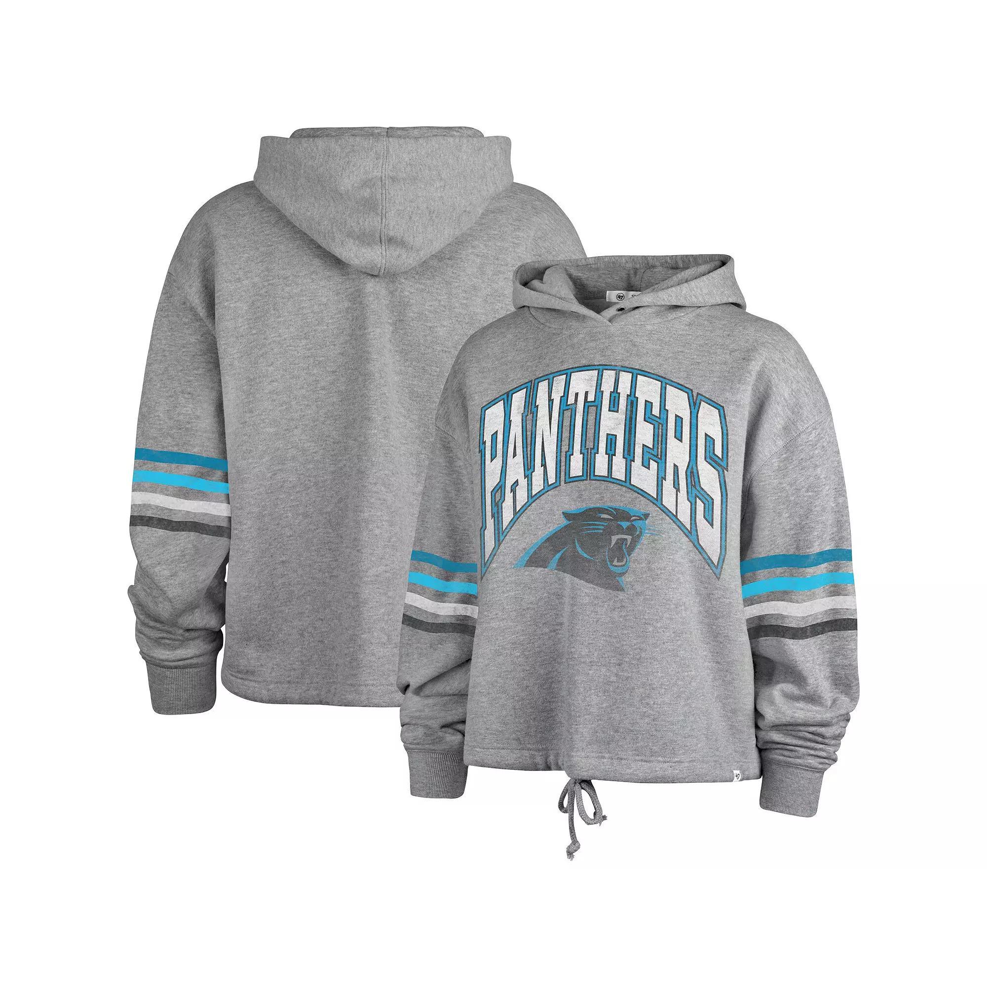 Womens 47 Heather Gray Carolina Panthers Upland Bennett Pullover Hoodie Product Image