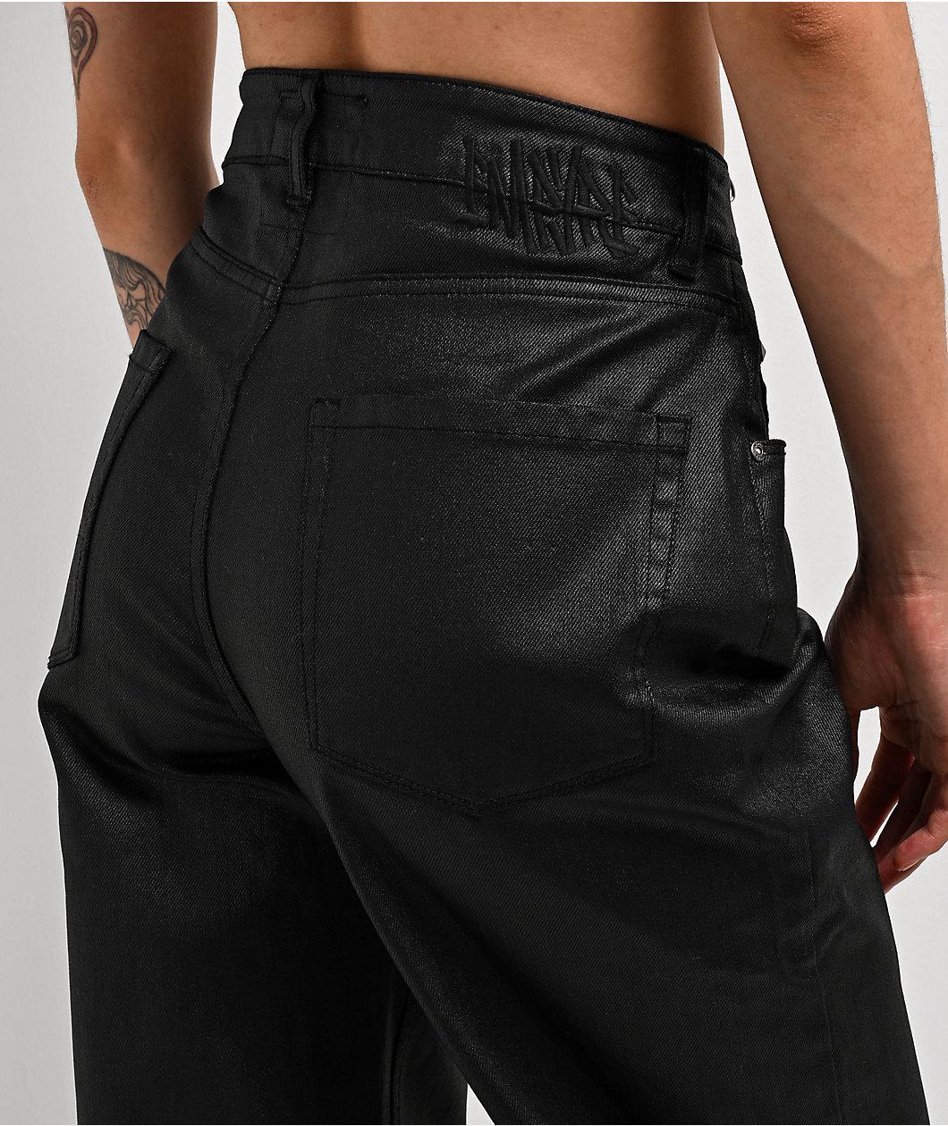Empyre Tori Black Coated Denim Jeans Product Image