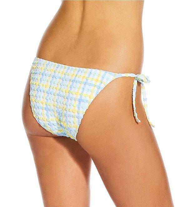 GB Seersucker Puff Tie Side Hipster Swim Bottom Product Image