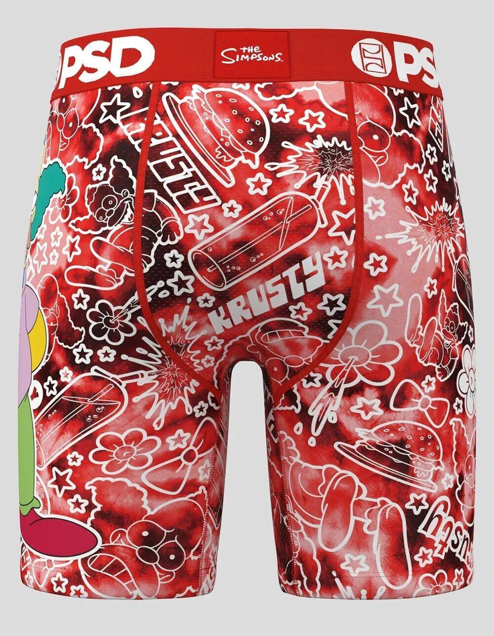PSD x The Simpsons Krusty The Clown Mens Boxer Briefs - RED COMBO Product Image