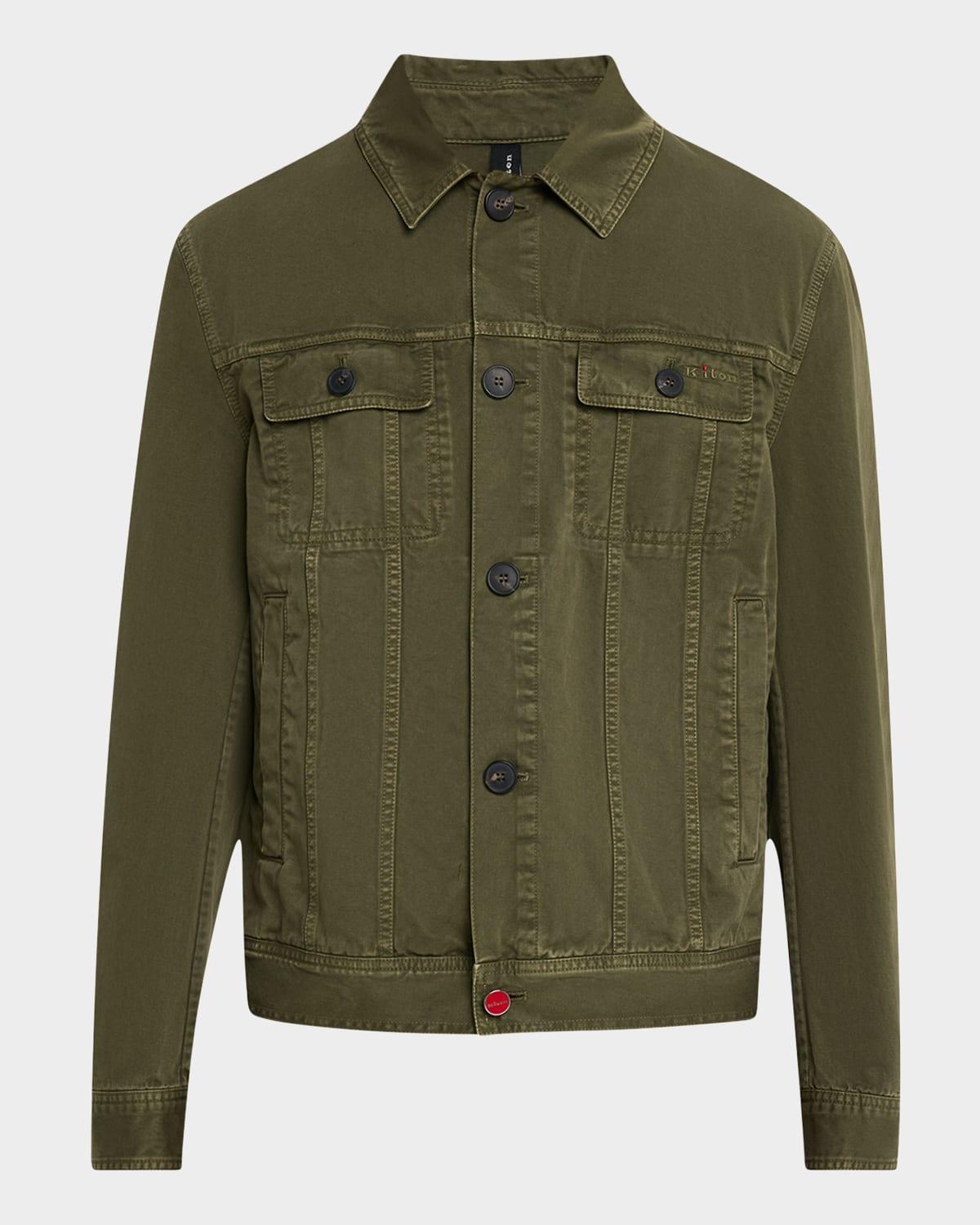Mens Cotton Trucker Jacket Product Image