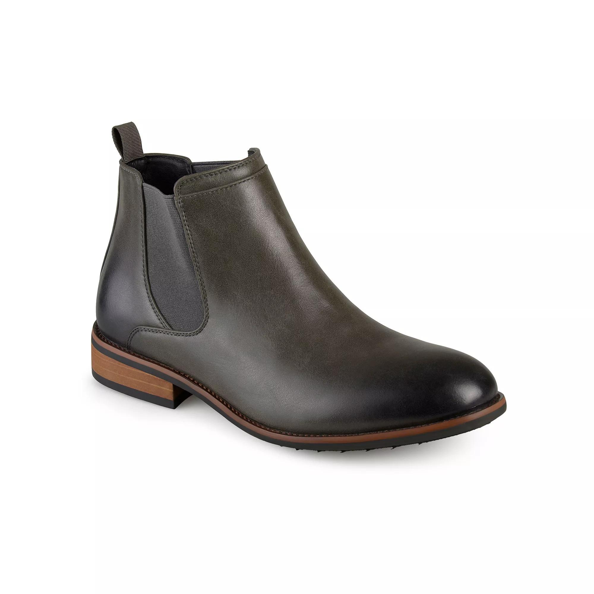 VANCE Landon Men's Chelsea Boots, Size: 9.5 Wide, Gray Product Image