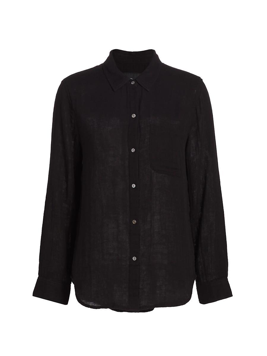Womens Ellis Cotton Button-Front Shirt Product Image