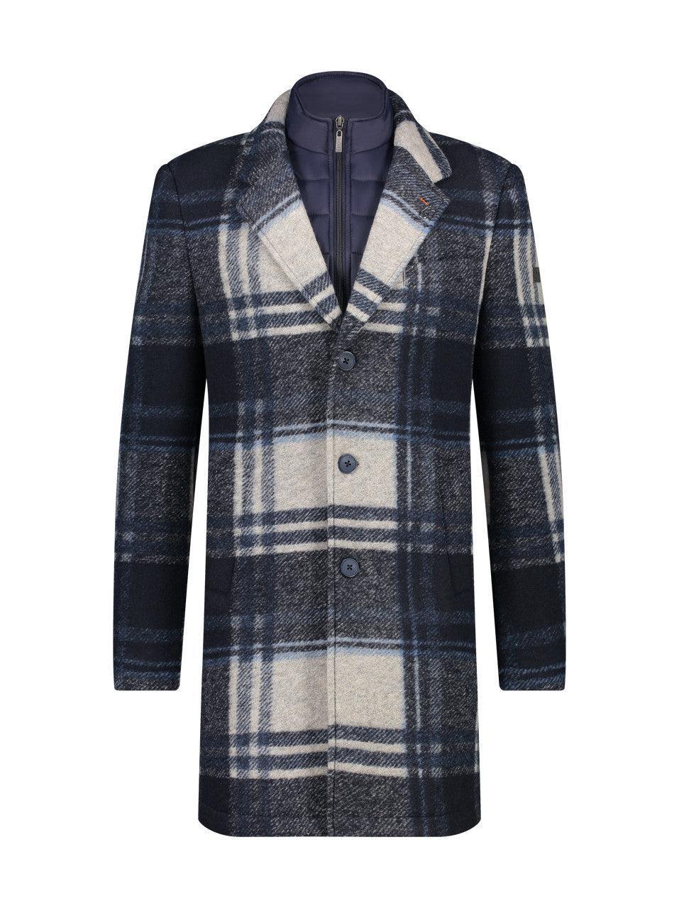 A Fish Named Fred Overcoat Big Check Product Image