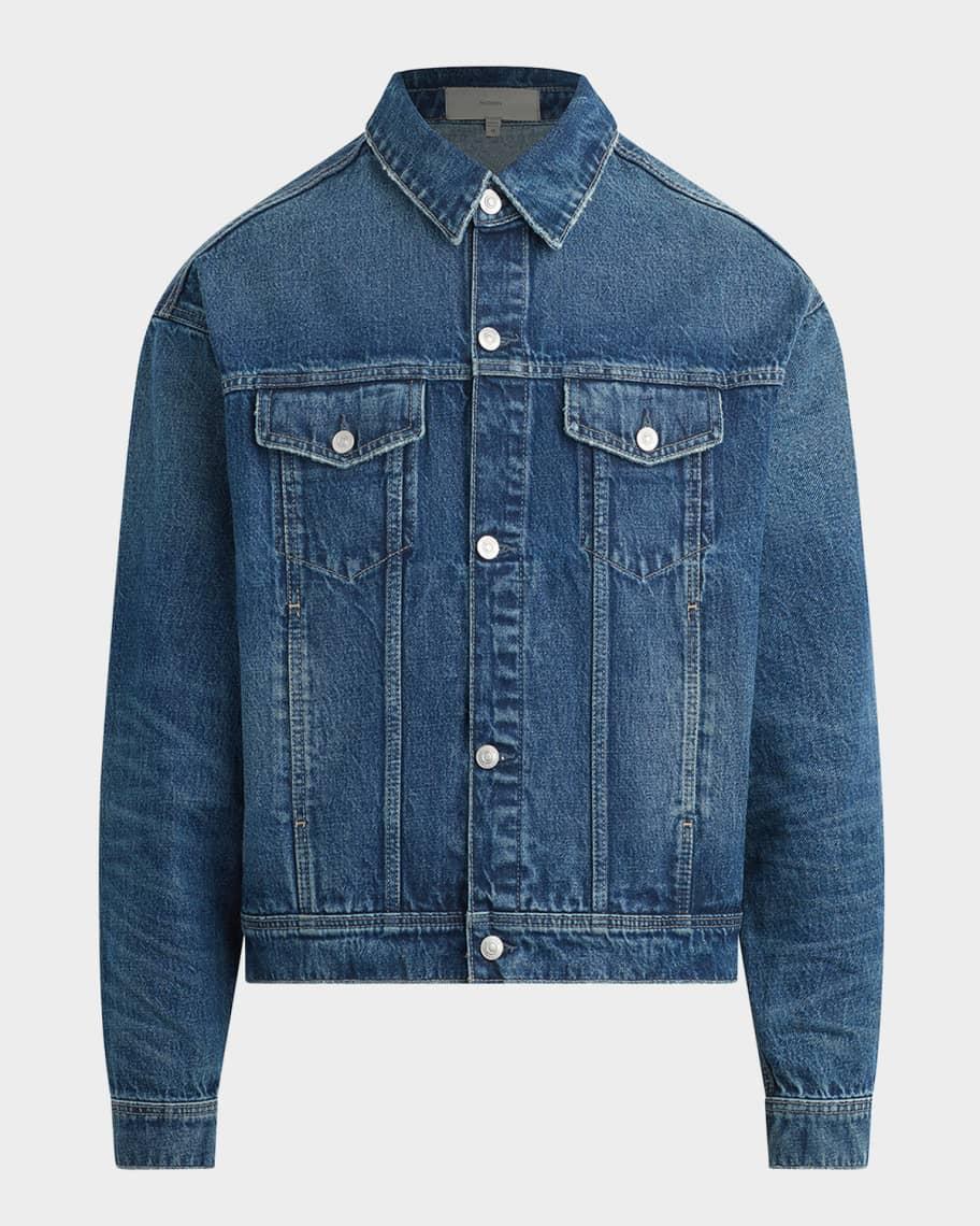 Men's Denim Trucker Jacket Product Image
