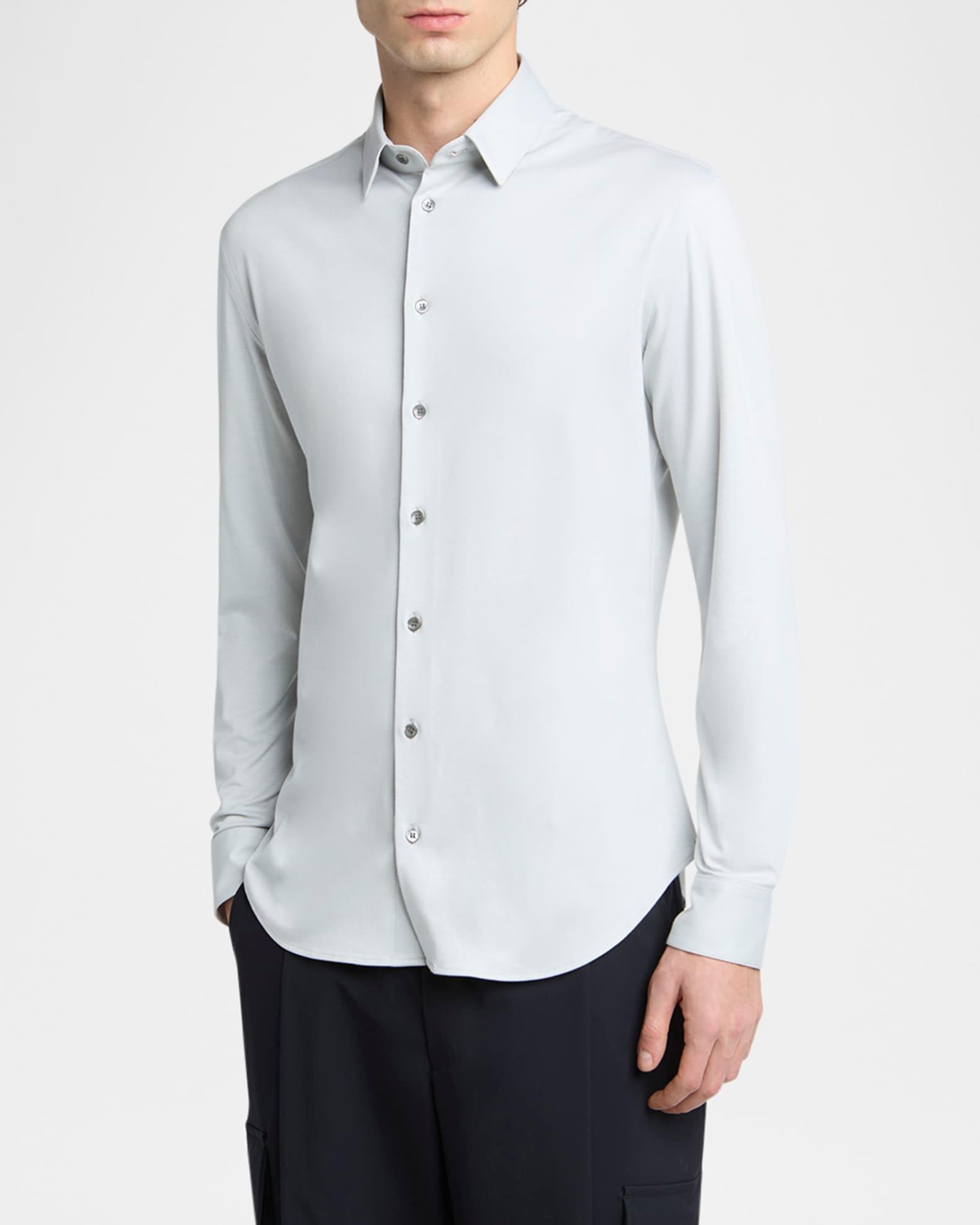 Men's Cotton Stretch Jersey Dress Shirt Product Image