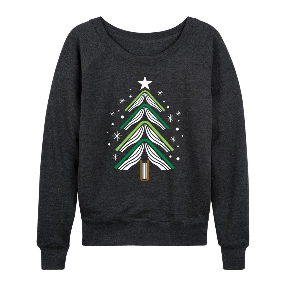 Women's Wicked Elphaba & Glinda French Terry Long Sleeve Tee, Size: Small, Brown Product Image