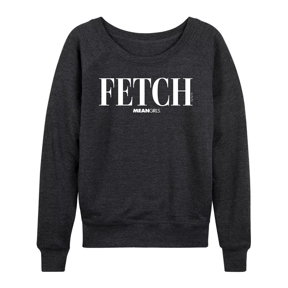 Disney's Mickey Mouse Women's Christmas French Terry Long Sleeve Tee, Size: Small, Heather Grey Product Image
