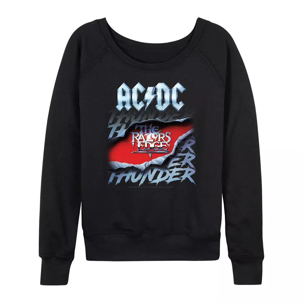 Womens ACDC The Razors Edge French Terry Long Sleeve Tee Product Image