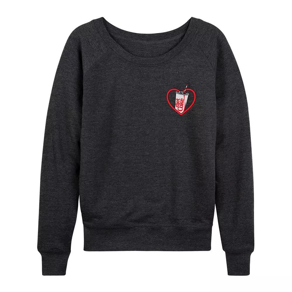 Womens Celestial Sun Moon Scene French Terry Long Sleeve Tee Heather Grey Product Image