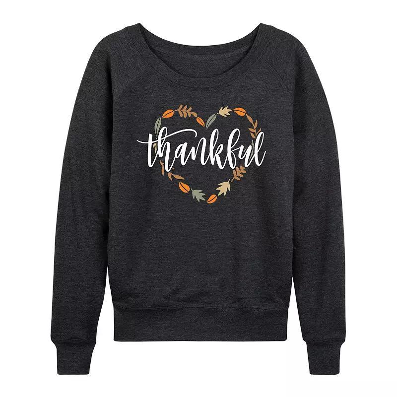 Womens Barbie One Simple Task French Terry Long Sleeve Tee, Girls Heather Grey Product Image