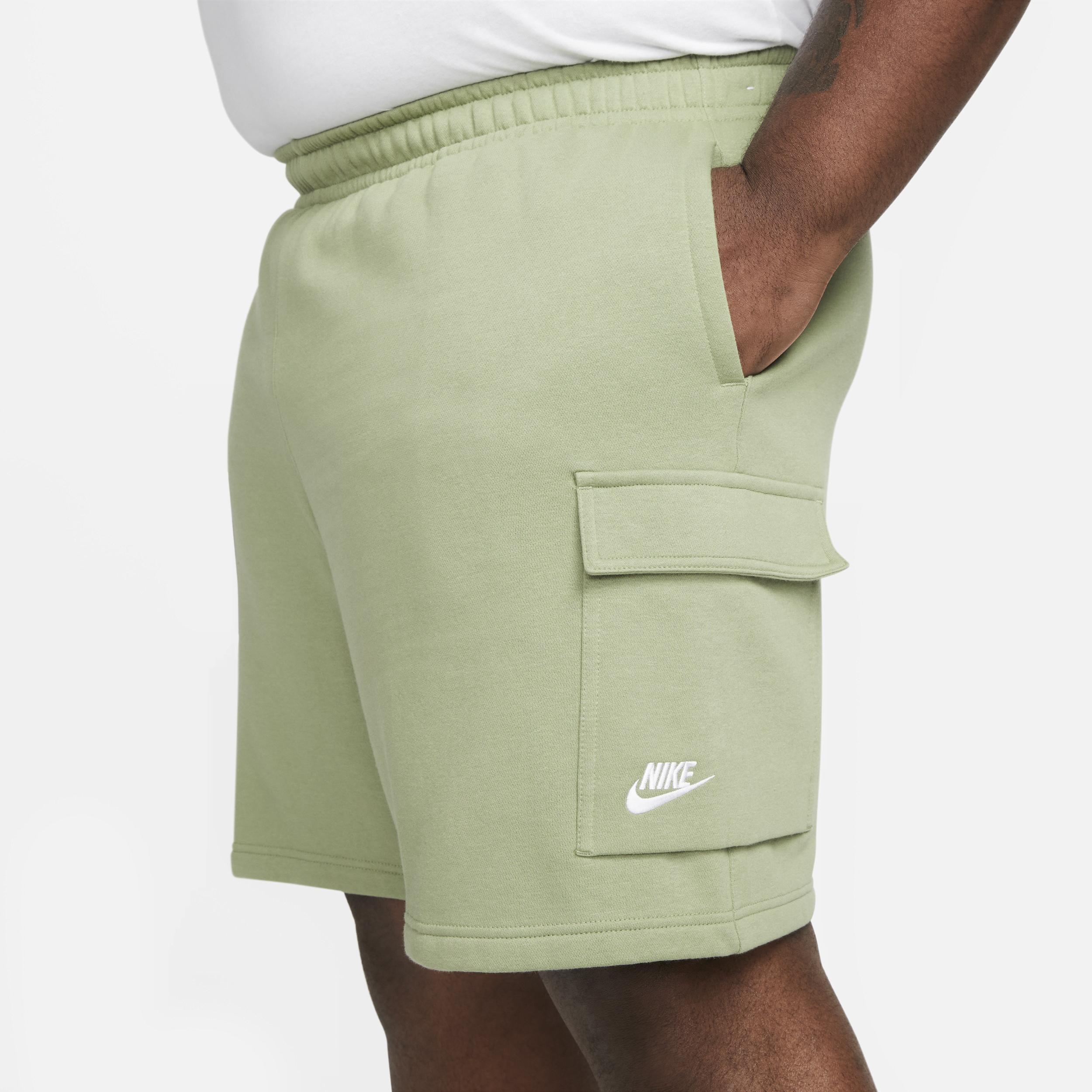 Nike Mens Cargo Club Shorts - Green/White Product Image