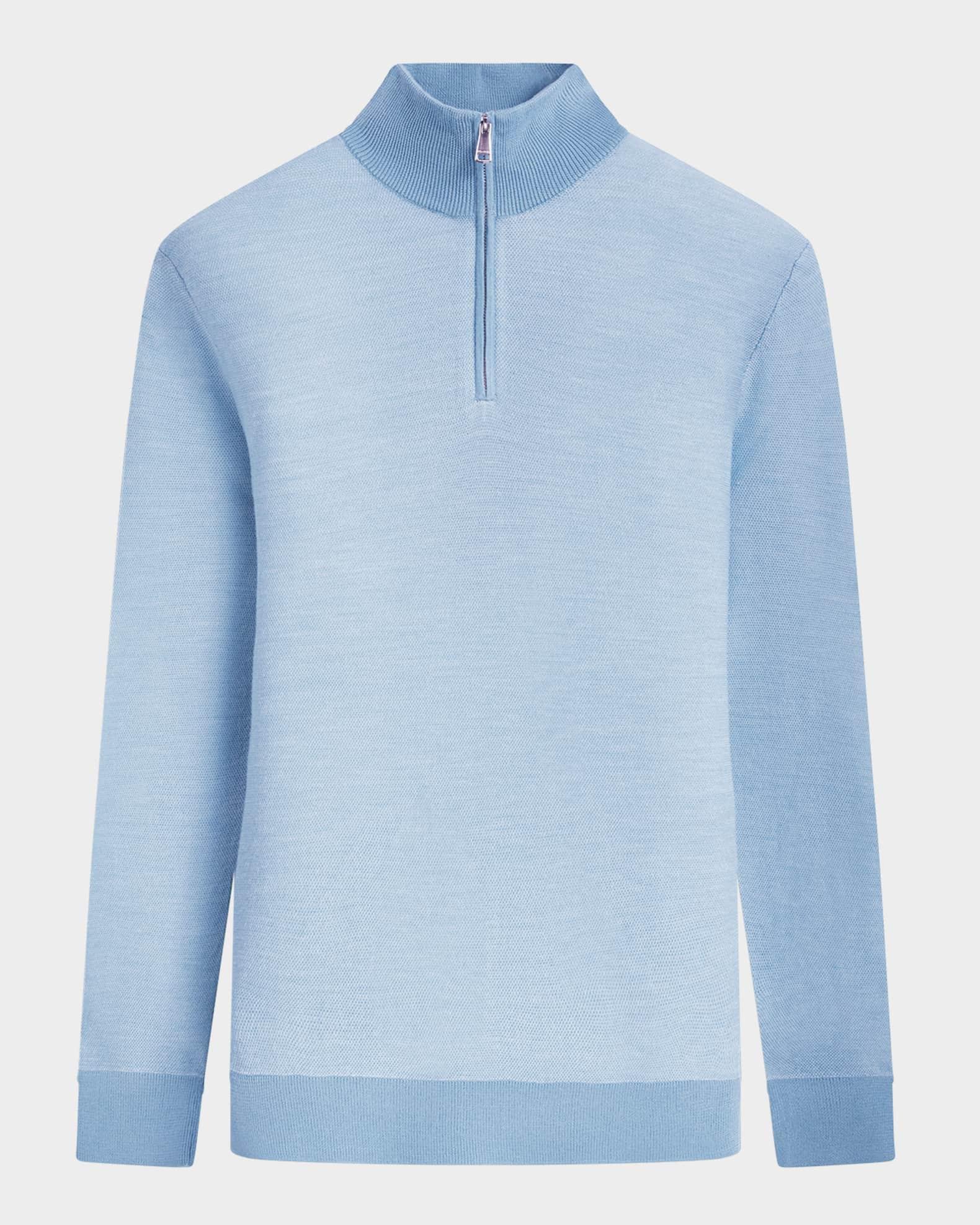 Mens Quarter-Zip Birdseye Sweater Product Image