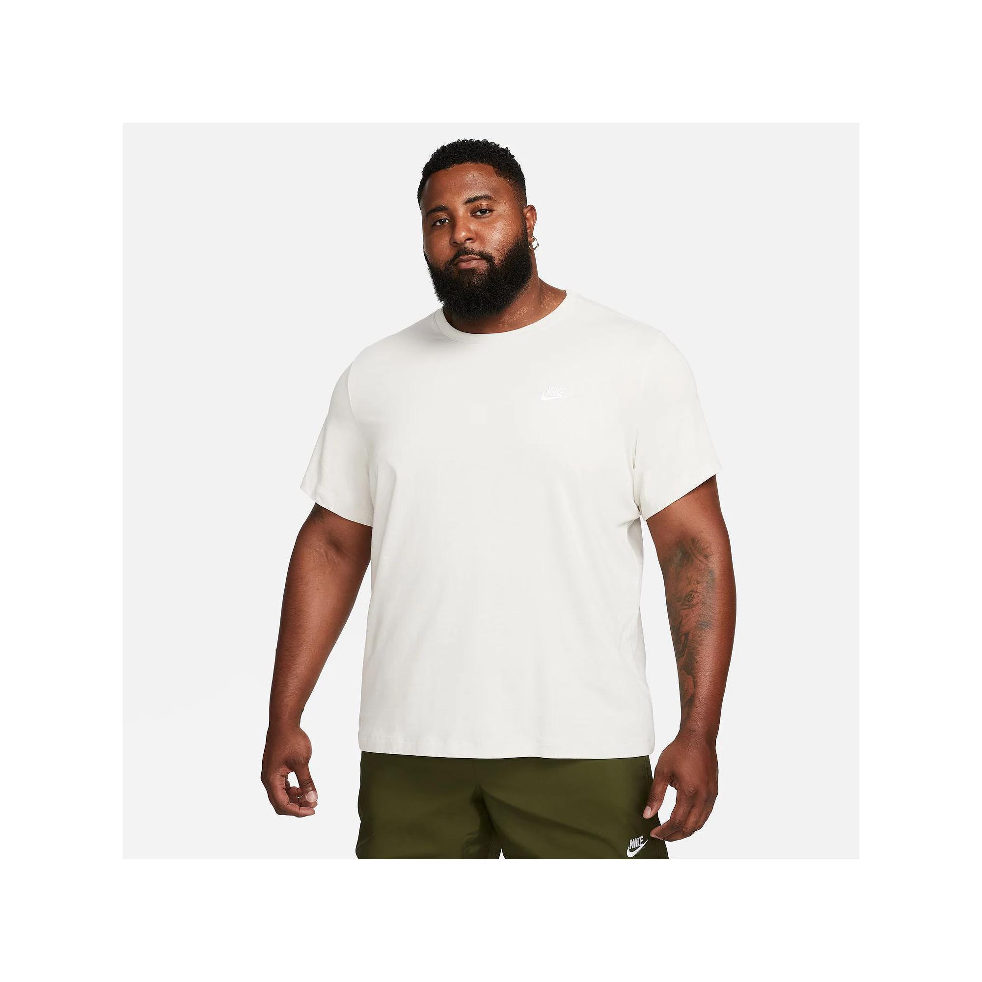 Big & Tall Nike Sportswear Club Tee, Mens Light Ivory Product Image