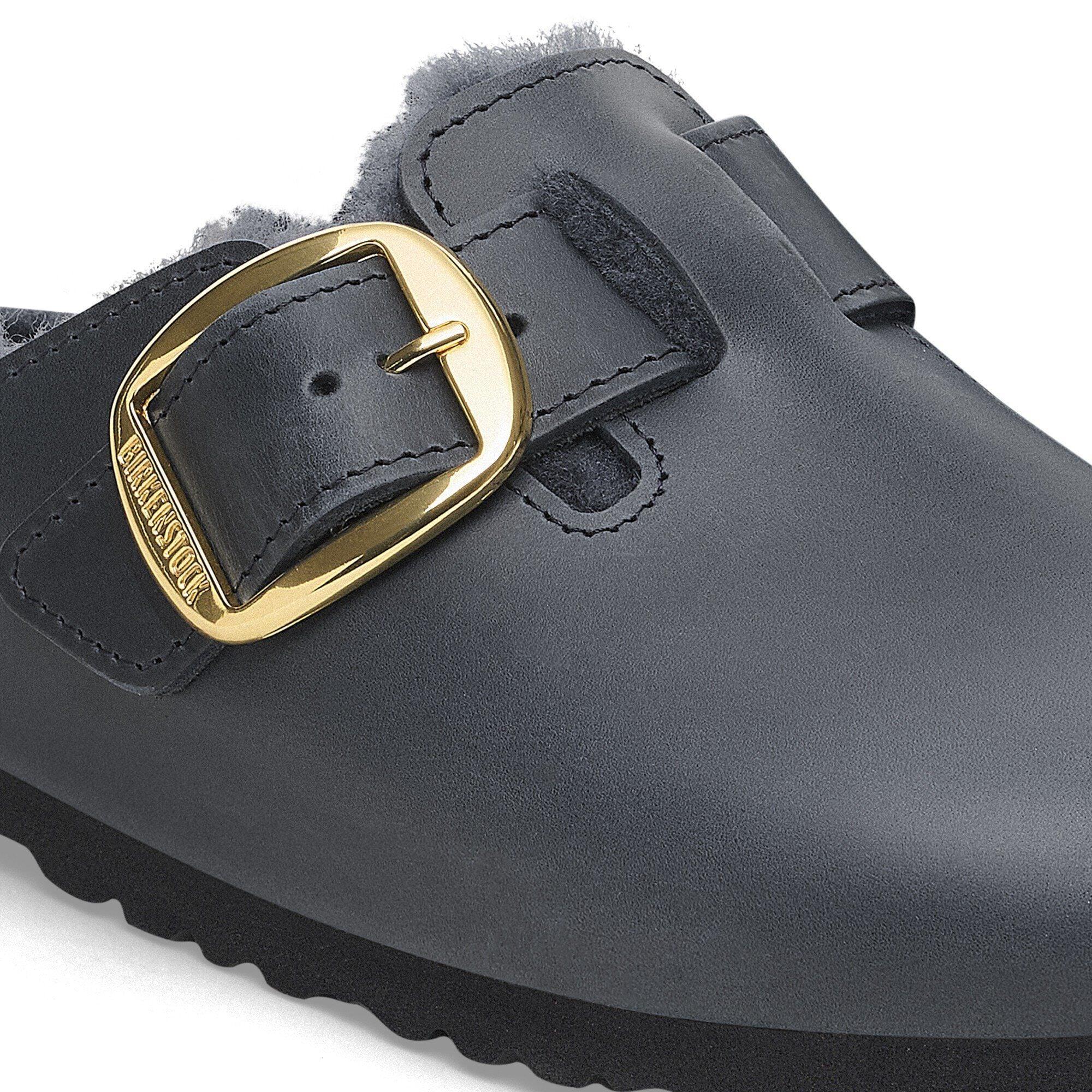 Boston Big Buckle Shearling Oiled Leather Zinfandel Product Image