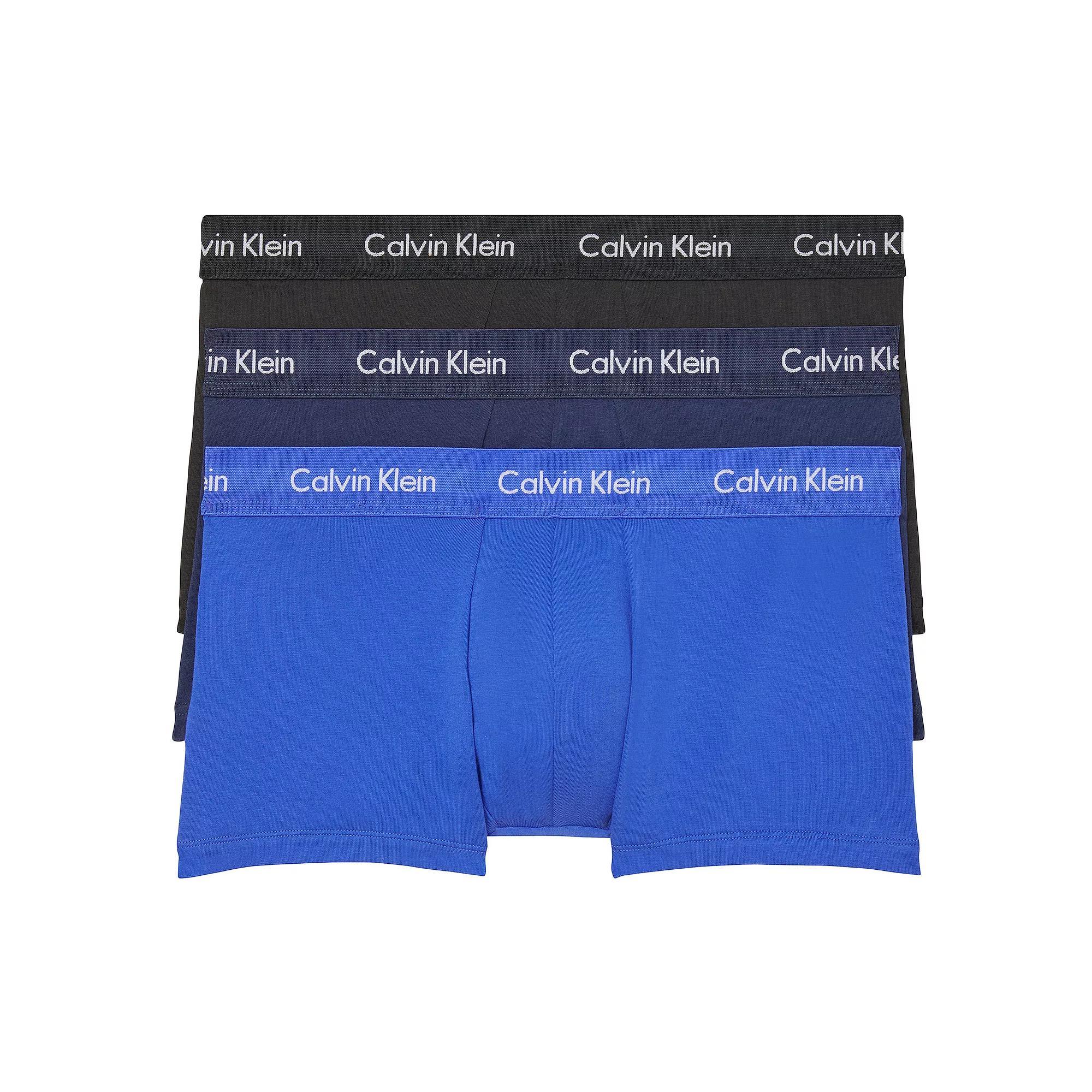 Calvin Klein Cotton Stretch Moisture Wicking Low Rise Trunks, Pack of 3 Product Image
