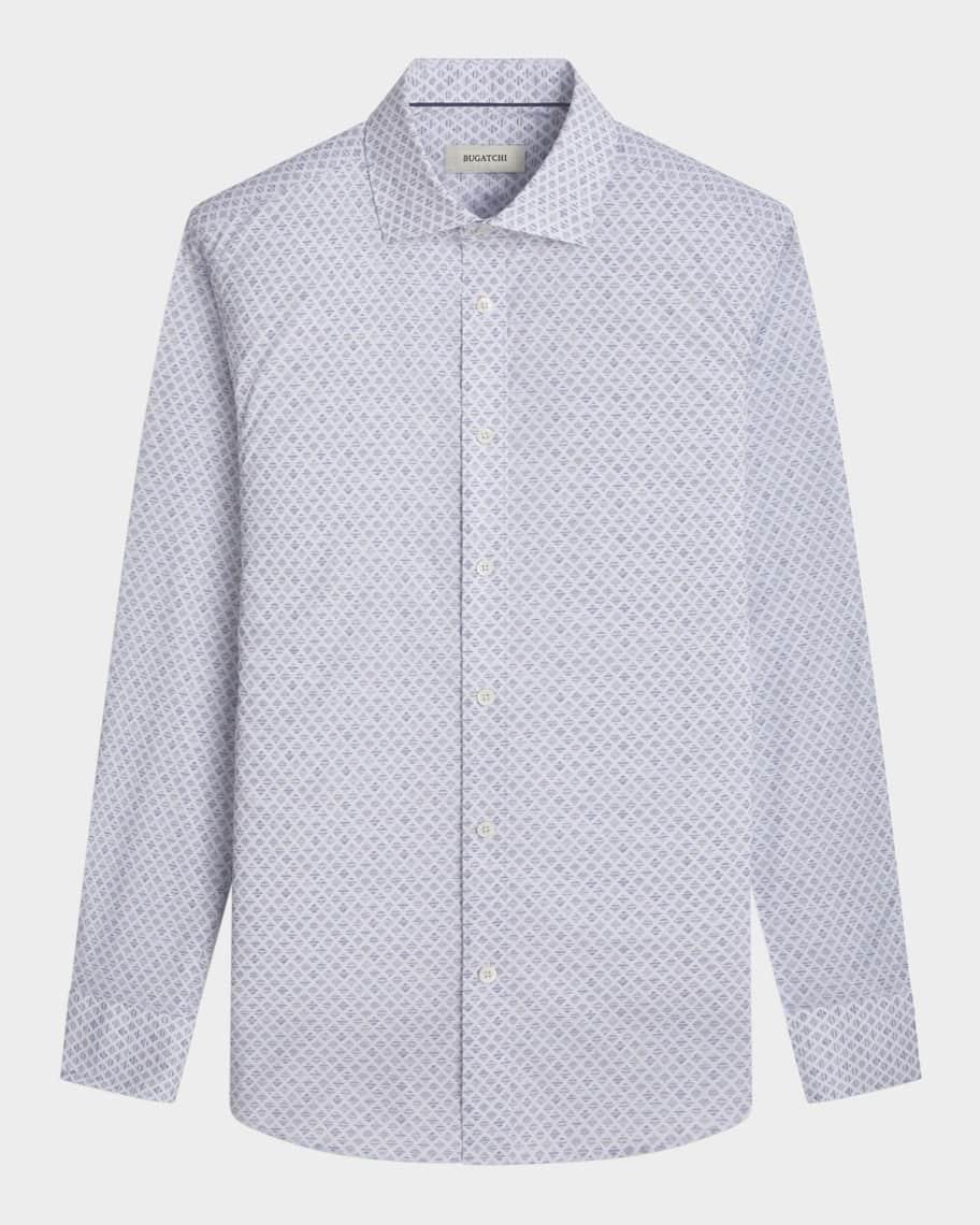 Mens Axel Micro-Geometric Sport Shirt Product Image