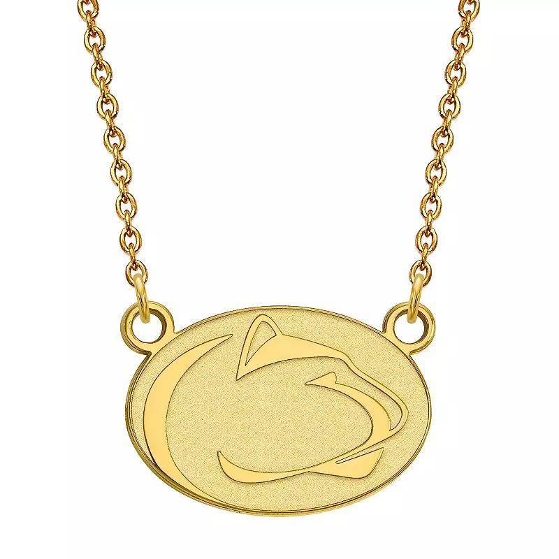 LogoArt 14K Gold Over Silver Penn State Nittany Lions Small Pendant, Womens 14k Gold Plated Product Image