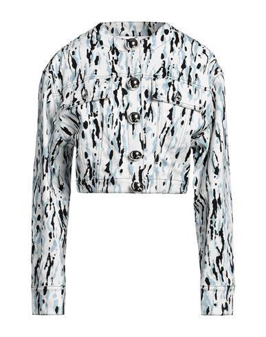 MSGM Woman Jacket White Size 4 Cotton, Elastane Product Image