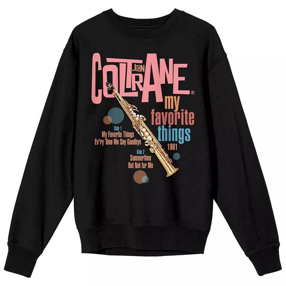 Men's John Coltrane My Favorite Graphic Sweatshirt, Size: XL, Black Product Image