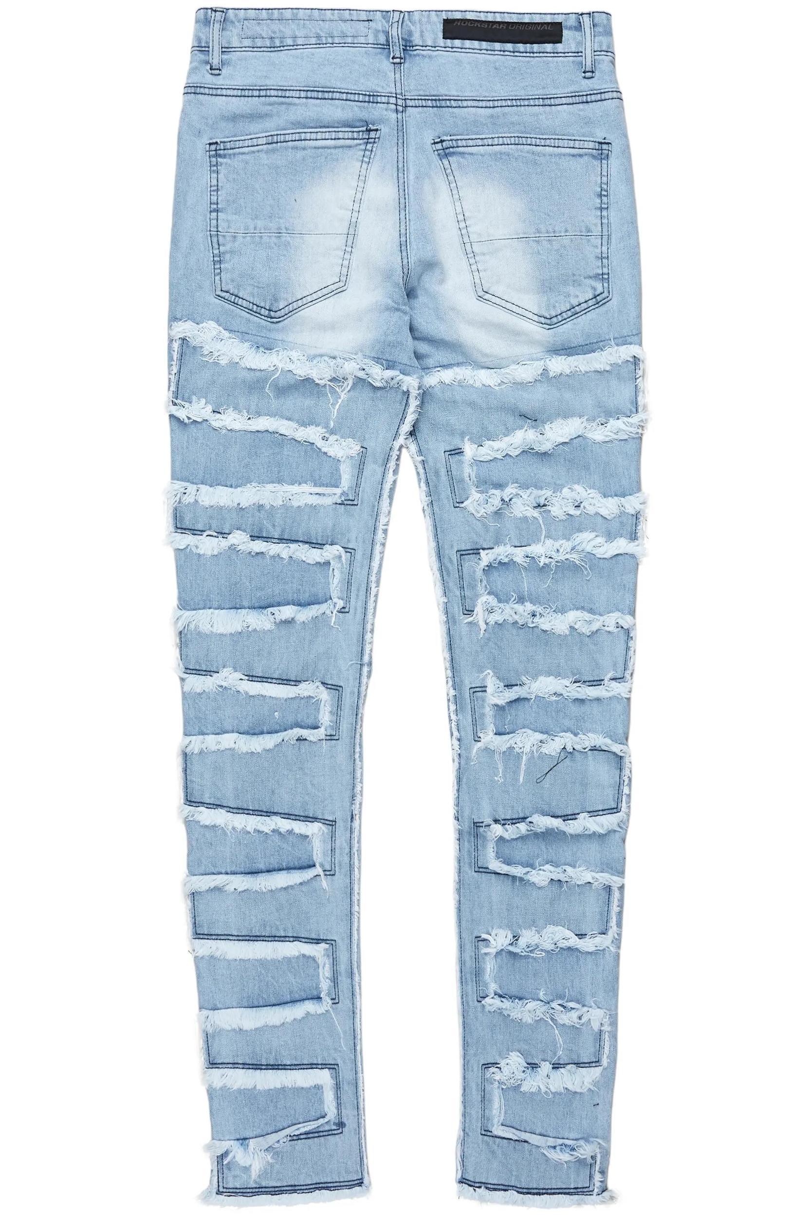 Shake Light Blue Slim Fit Jean Male Product Image