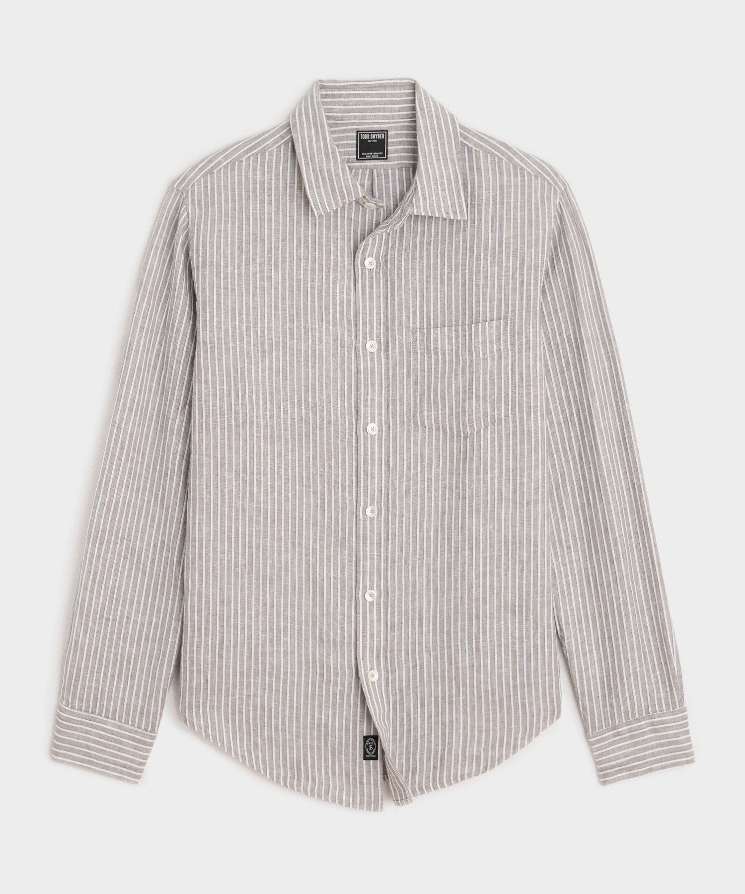 Sea Soft Irish Linen Point Collar Shirt Product Image