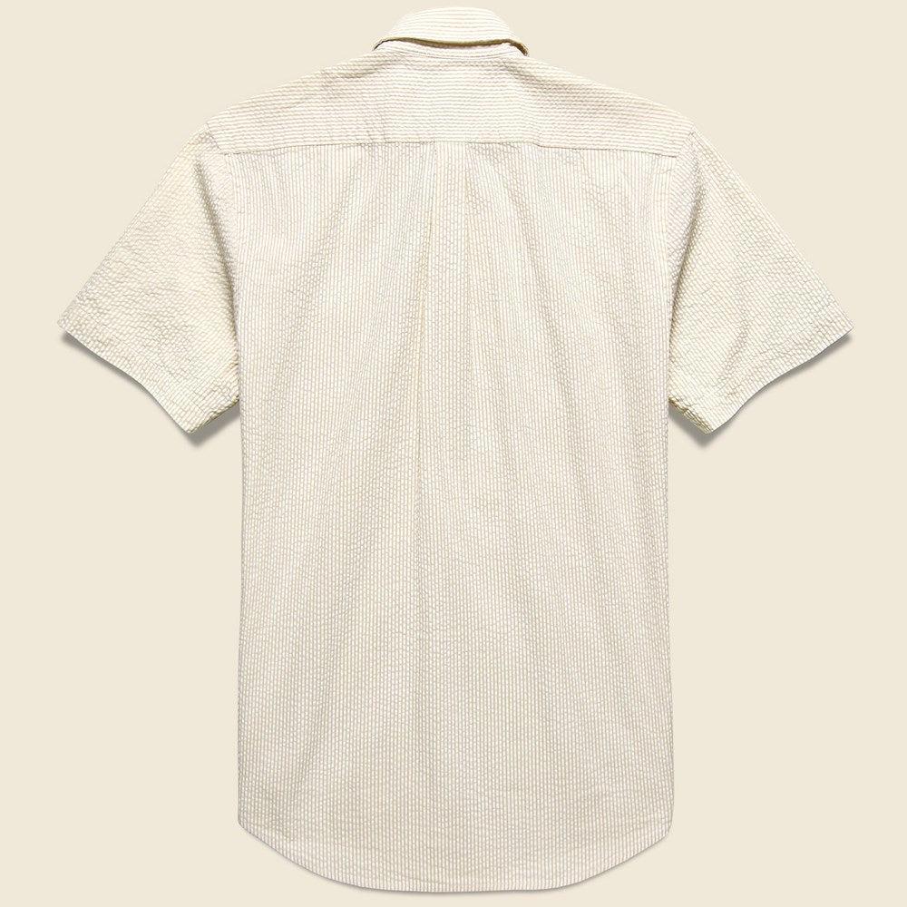 Striped Atlantico Seersucker Shirt - Sand Product Image