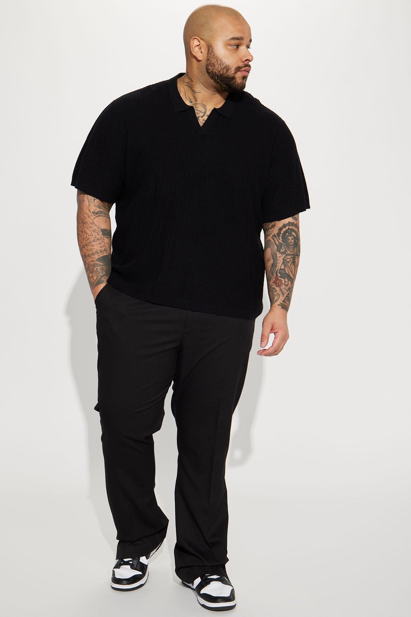 Coastal Knit Short Sleeve Shirt - Black Product Image