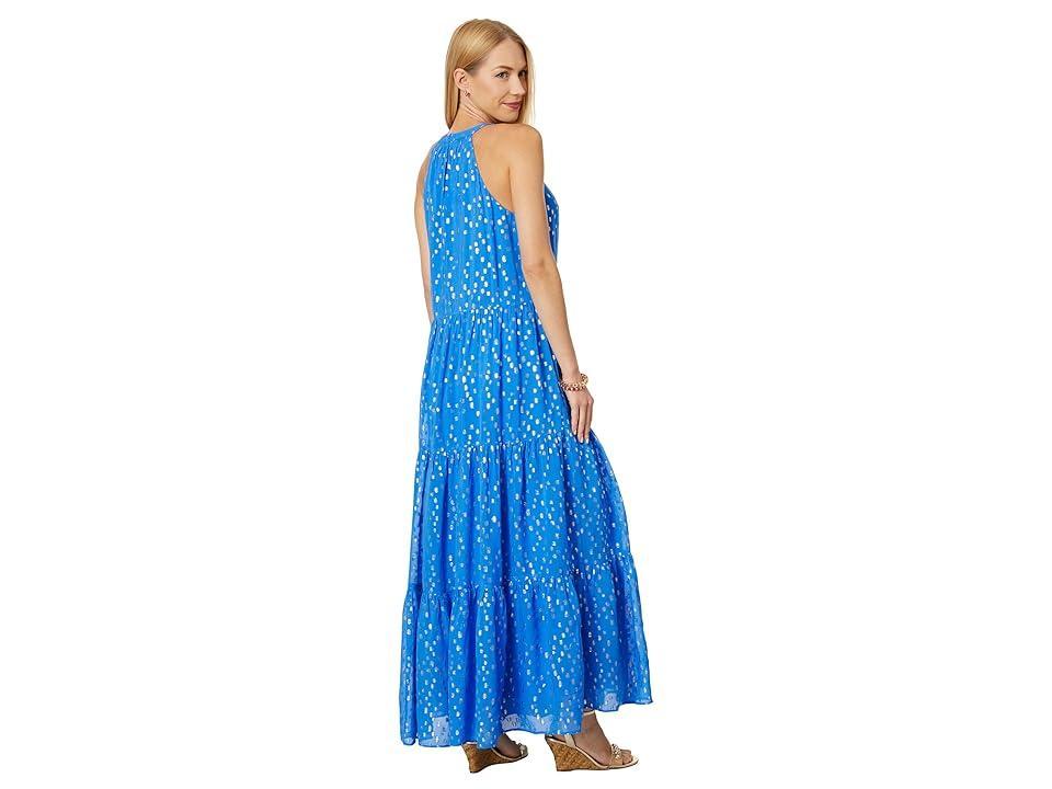 Lilly Pulitzer Beccalyn Maxi Dress (Boca Viscose Metallic Clip Dobby) Women's Clothing Product Image