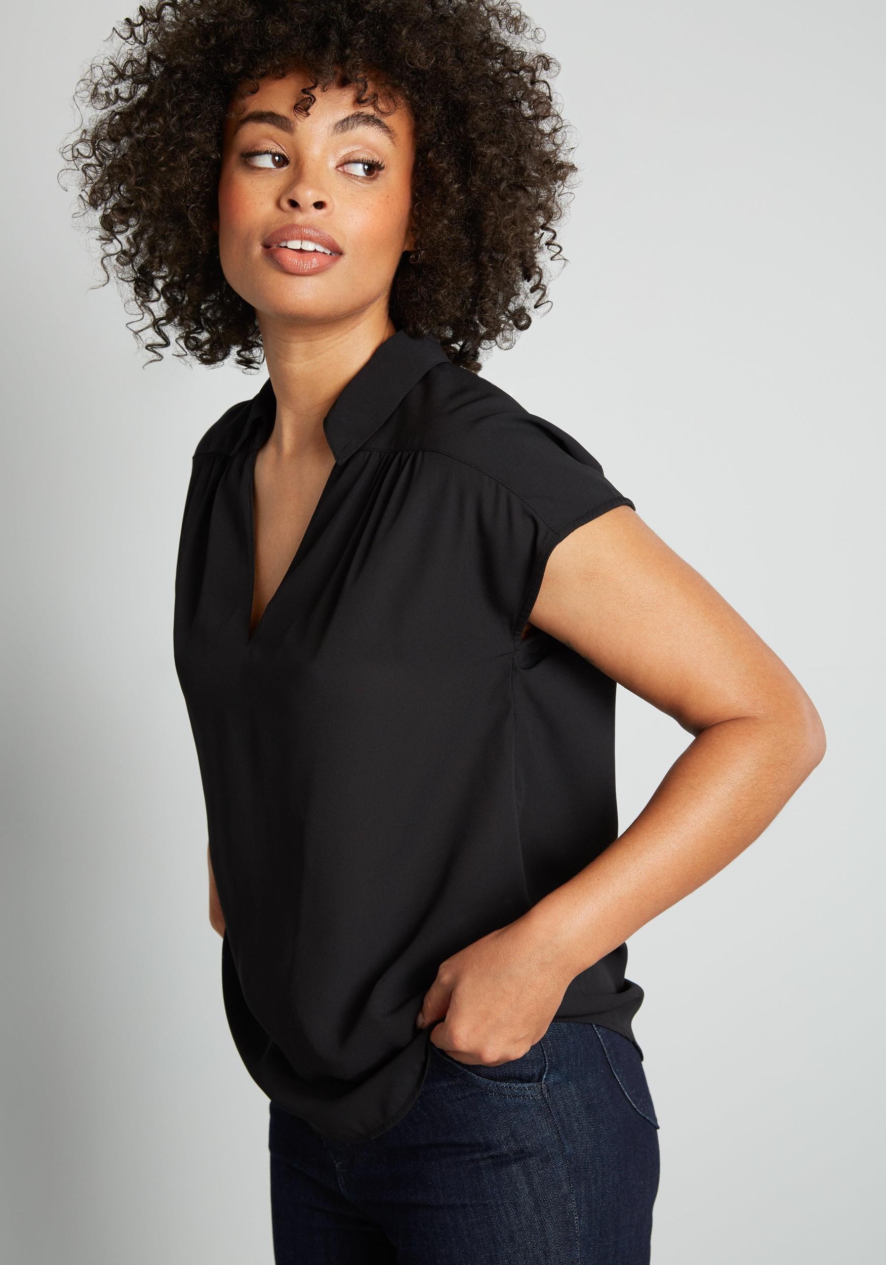A Renewed You Short Sleeve Blouse Product Image