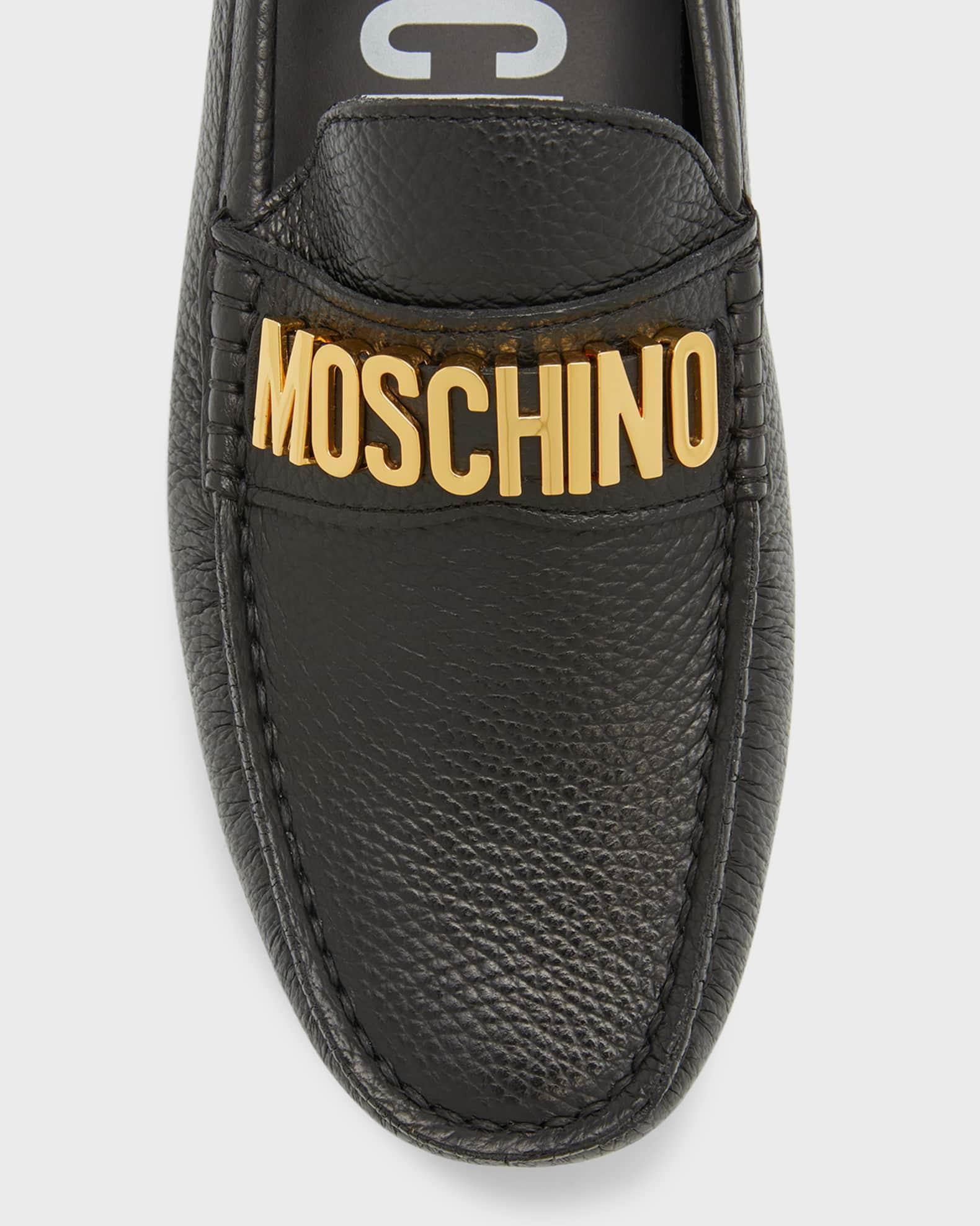 Men's Logo Leather Drivers Product Image