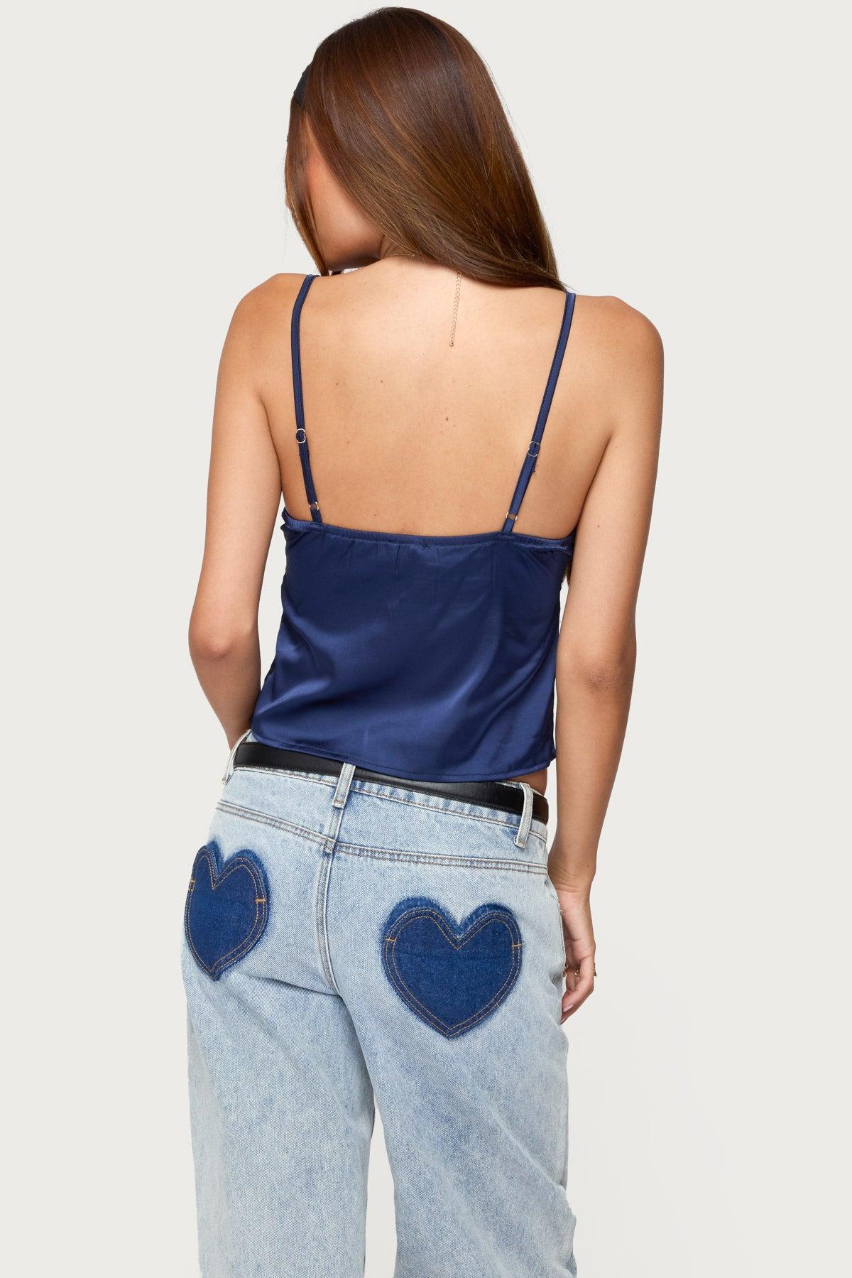 Tamar Satin Effect Tank Top Product Image