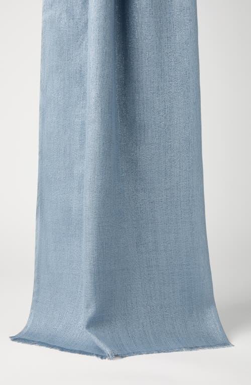 BRUNELLO CUCINELLI Cashmere And Silk Sparkling Scarf In Gray Product Image