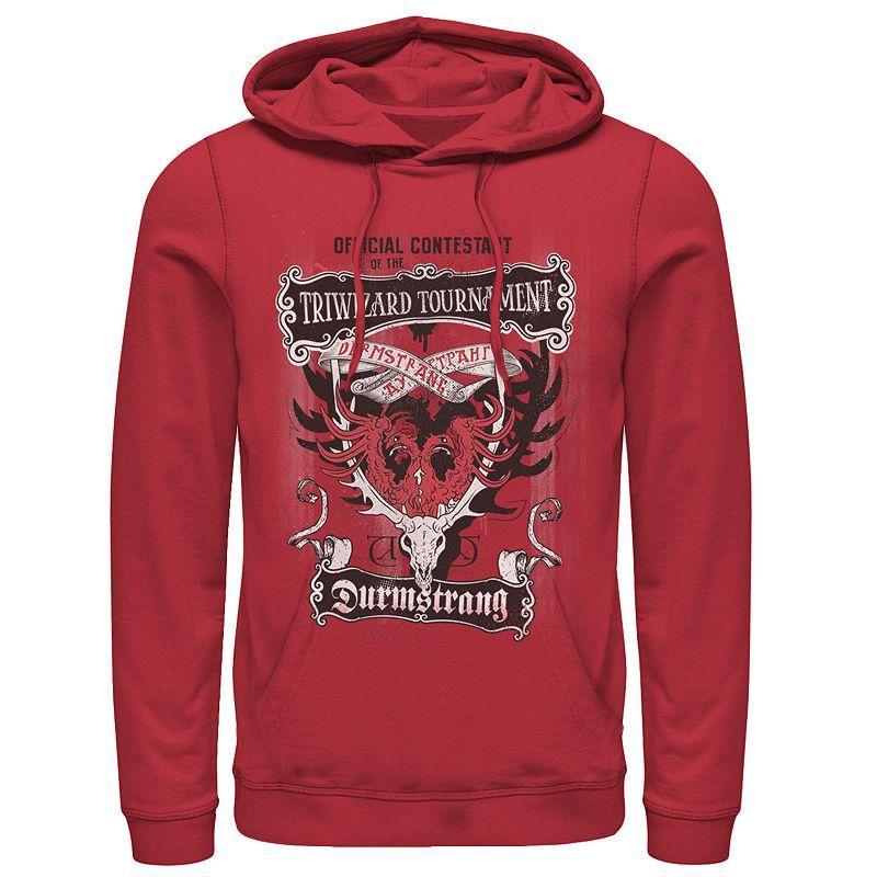 Mens Harry Potter Neither Can Live While The Other Survives Quote Hoodie Blue Product Image