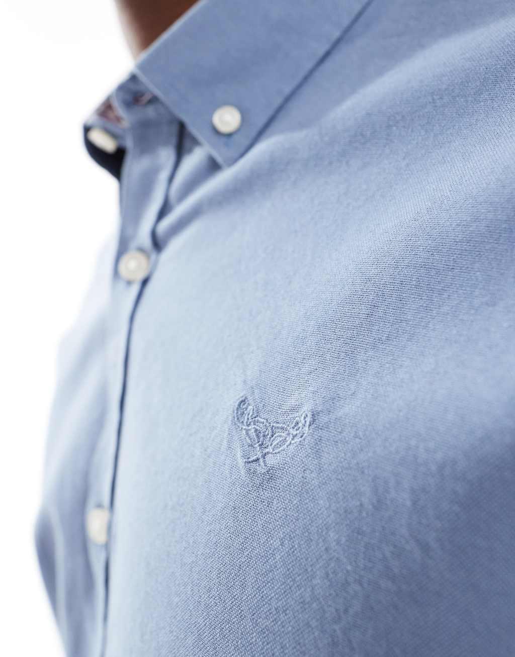 Threadbare long sleeve shirt in blue Product Image