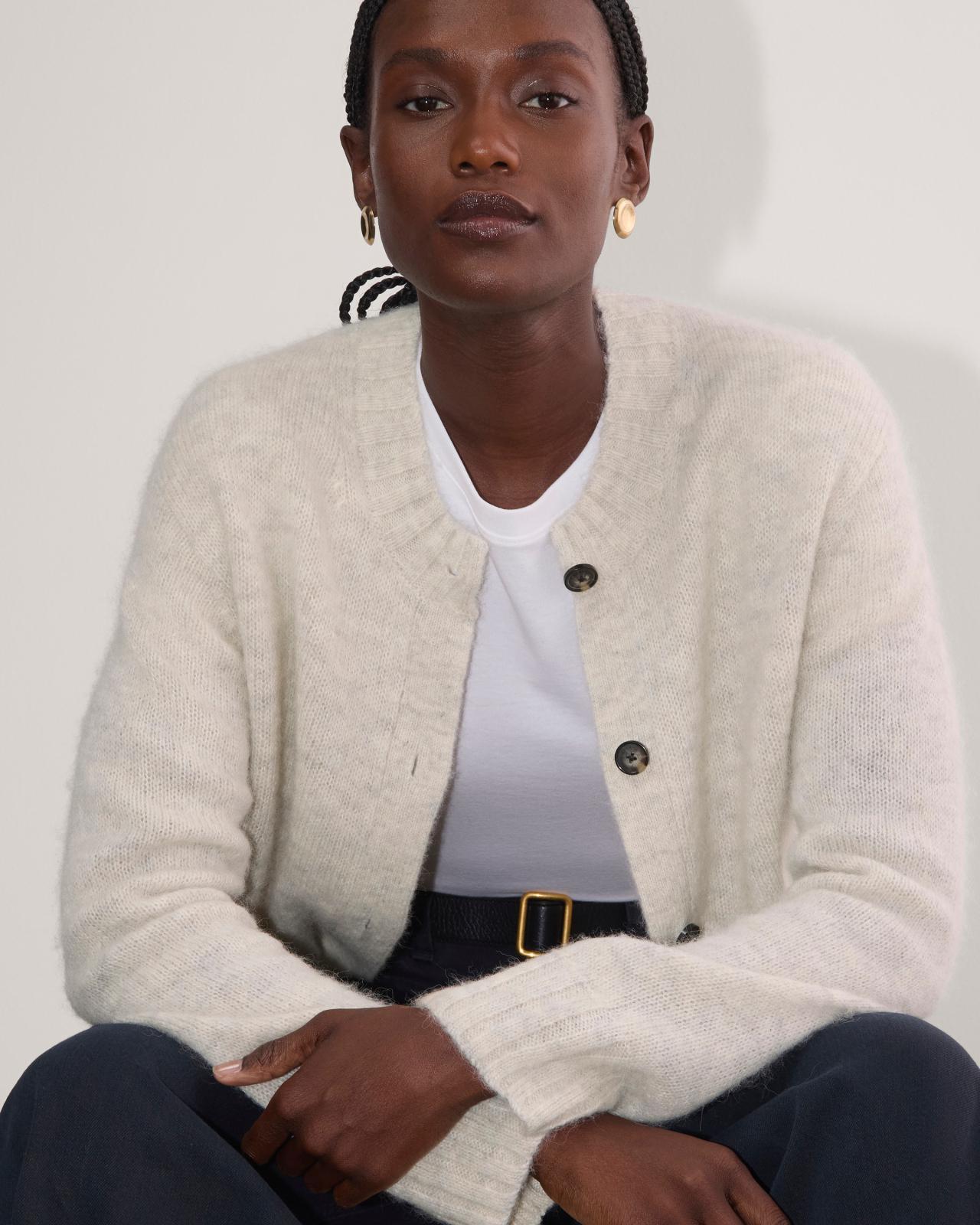 The Crew Cardigan in Alpaca Product Image