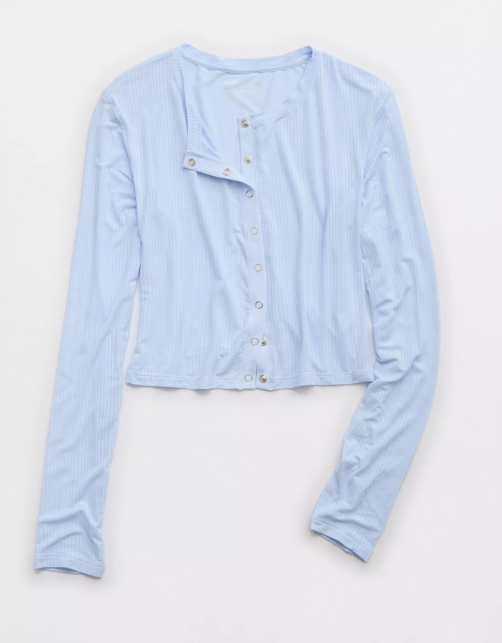 Aerie Superchill Modal Rib Cardigan Product Image