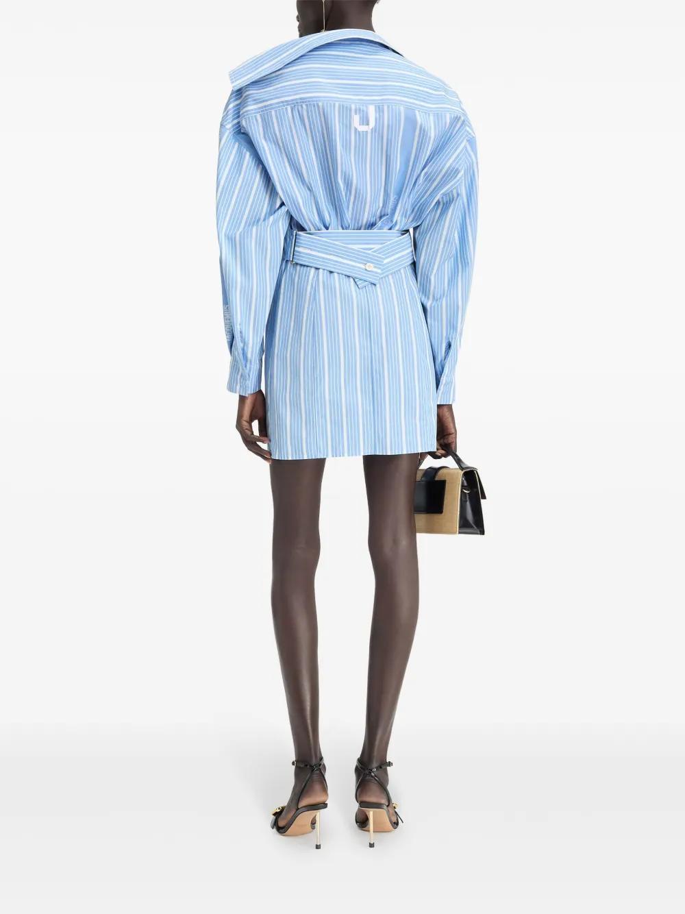 striped cotton dress Product Image